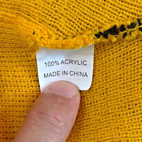 Continental Yellow/Black Beanie Knit Sock Hat Cap America ROAD RACING GRAND PRIX - Picture 7 of 7